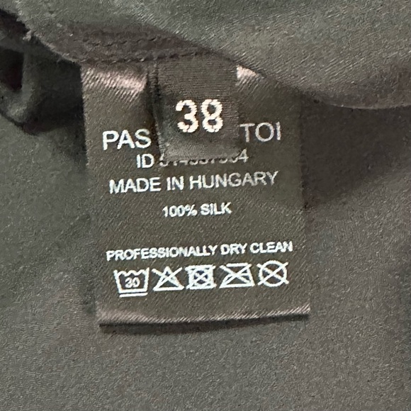 NEW Dodo Bar Or Black Silk Axl Skirt Sz Italian 38 Small Flaws - Picture 3 of 10